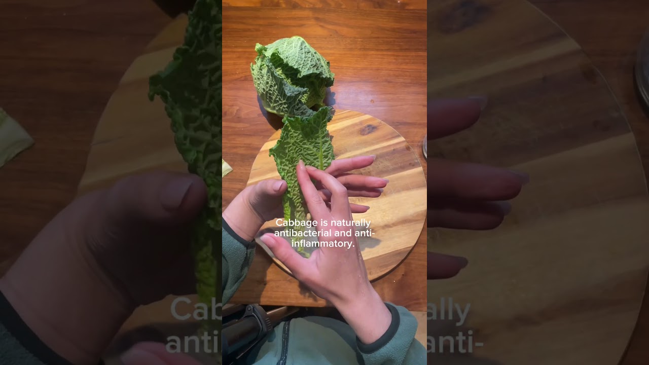 Капустная примочка для уменьшения воспаления, отеков и поддержки восстановления кожи 💚