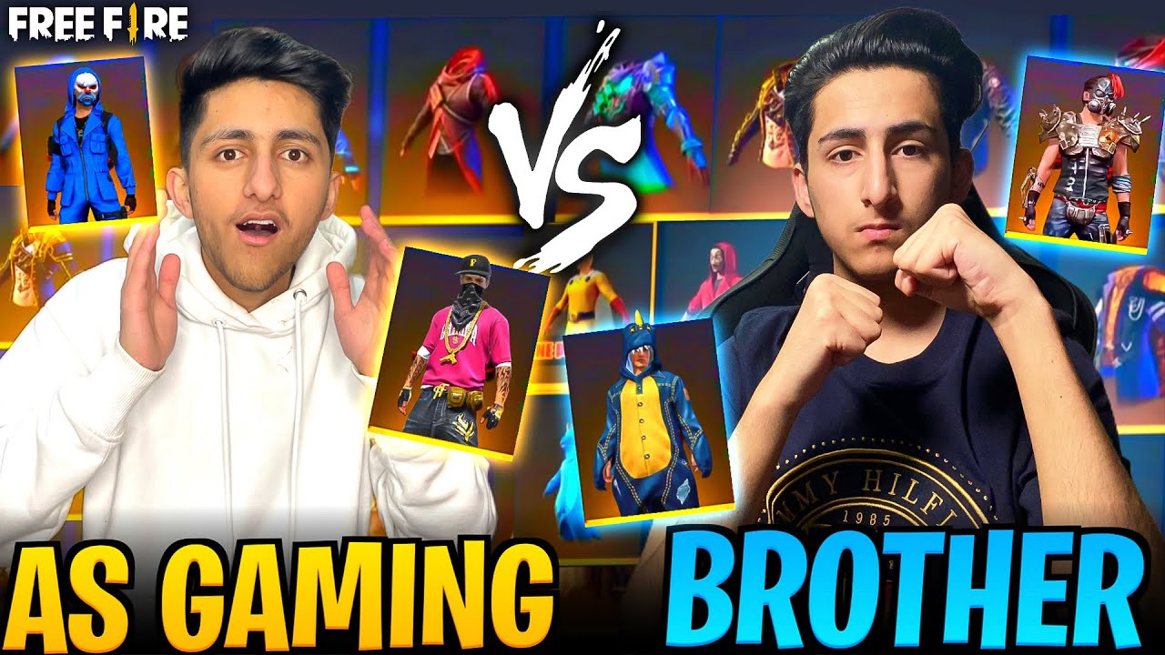 I Challenged My Brother For Collection War Best Collection Versus Ever 😂 - Garena Free Fire