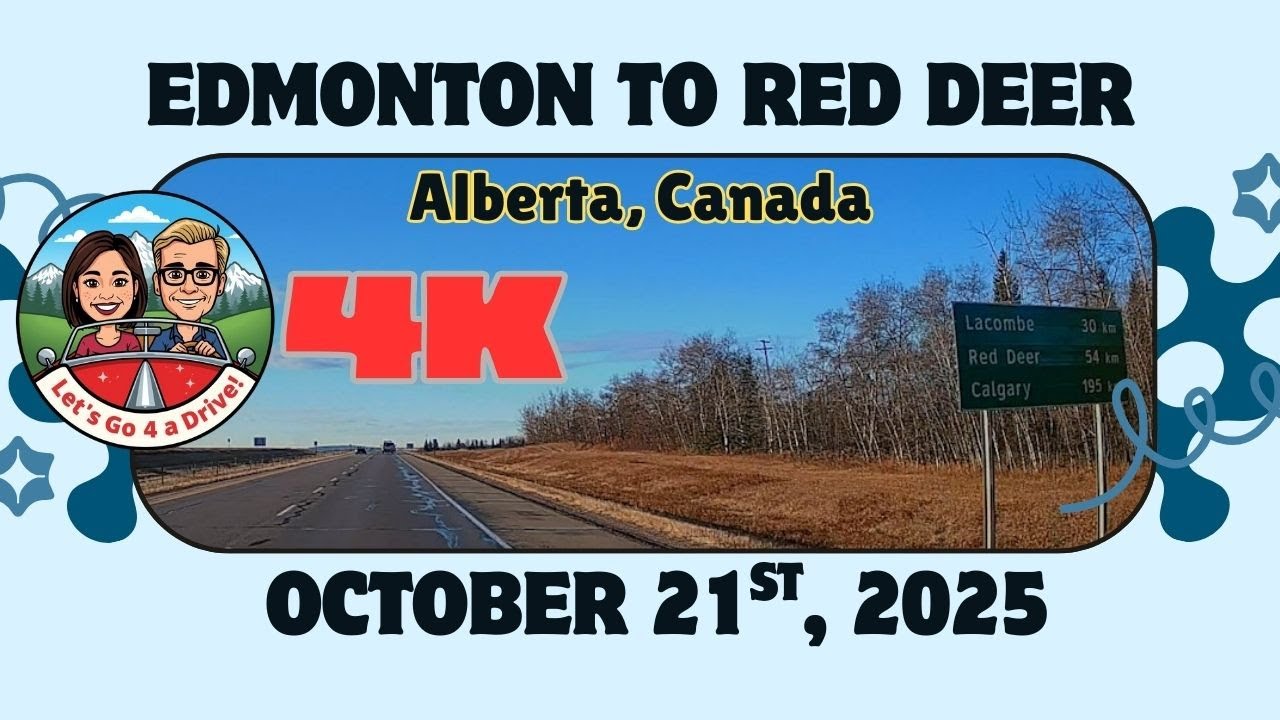 4K Edmonton to Red Deer, Alberta Hwy 2 Fall drive! #Edmonton #RedDeer #Alberta #Highway2 #Hwy2 #Fall