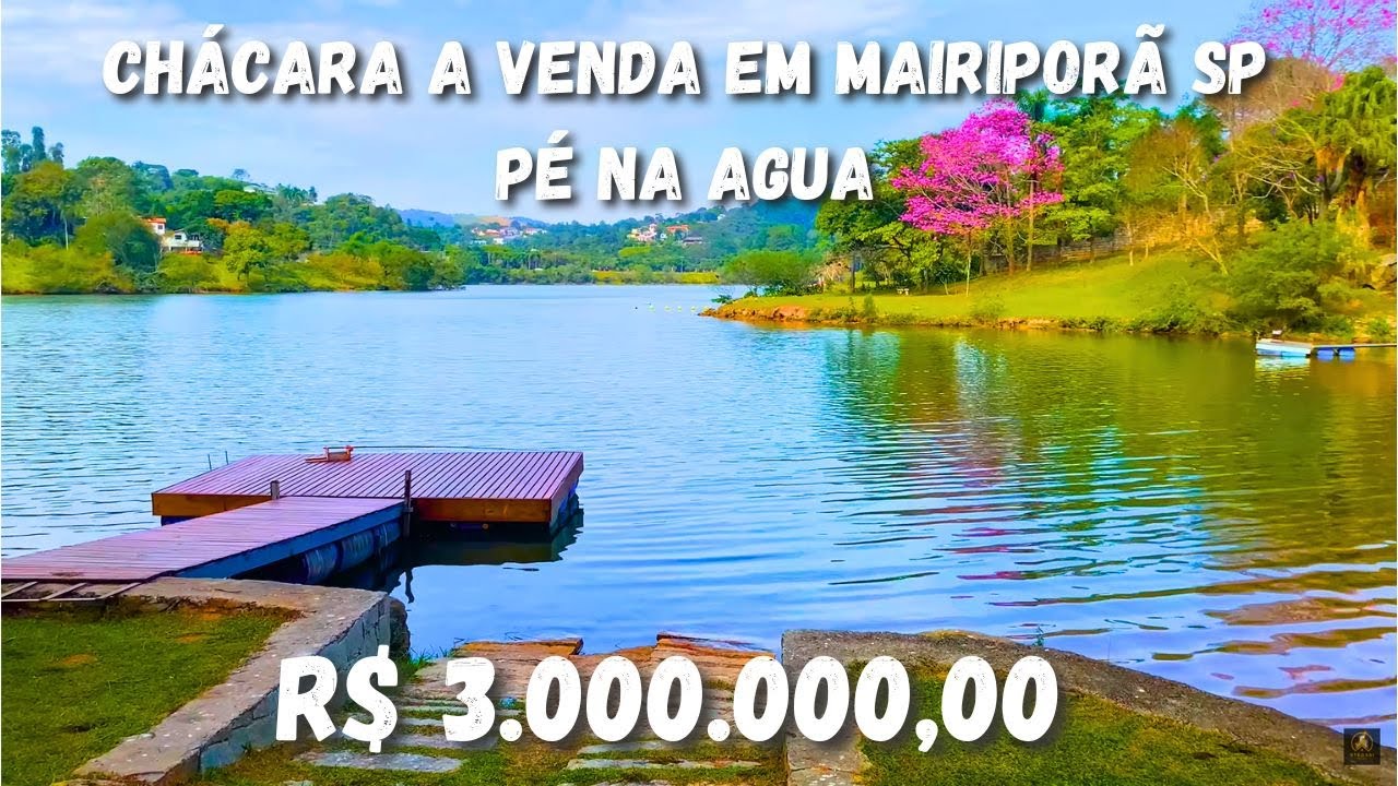 Chácara a venda na represa em Mairiporã SP,  pé na agua, ótima topografia boa pra pescar.