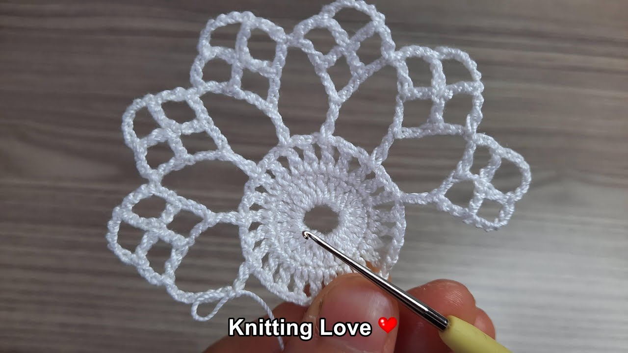 🌸 Easy Crochet Flower Without Hand Pain | Step-by-Step Tutorial
