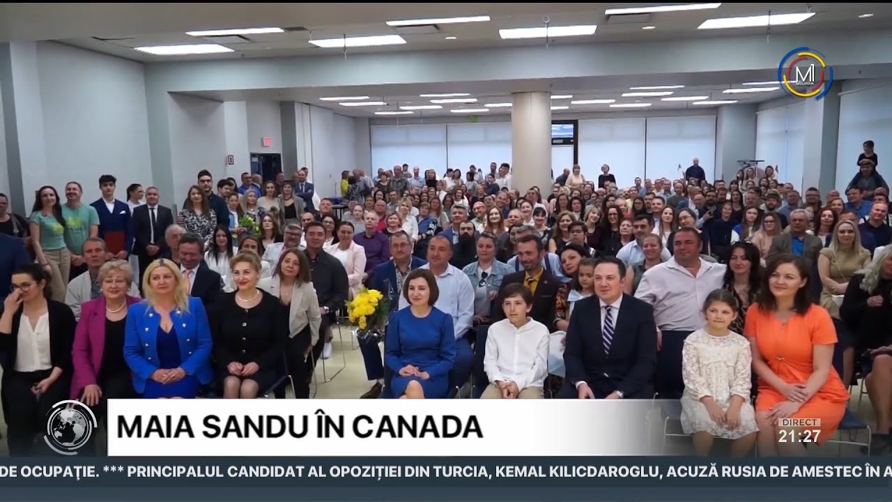 Maia Sandu s-a întâlnit cu moldoveni stabiliți în Canada