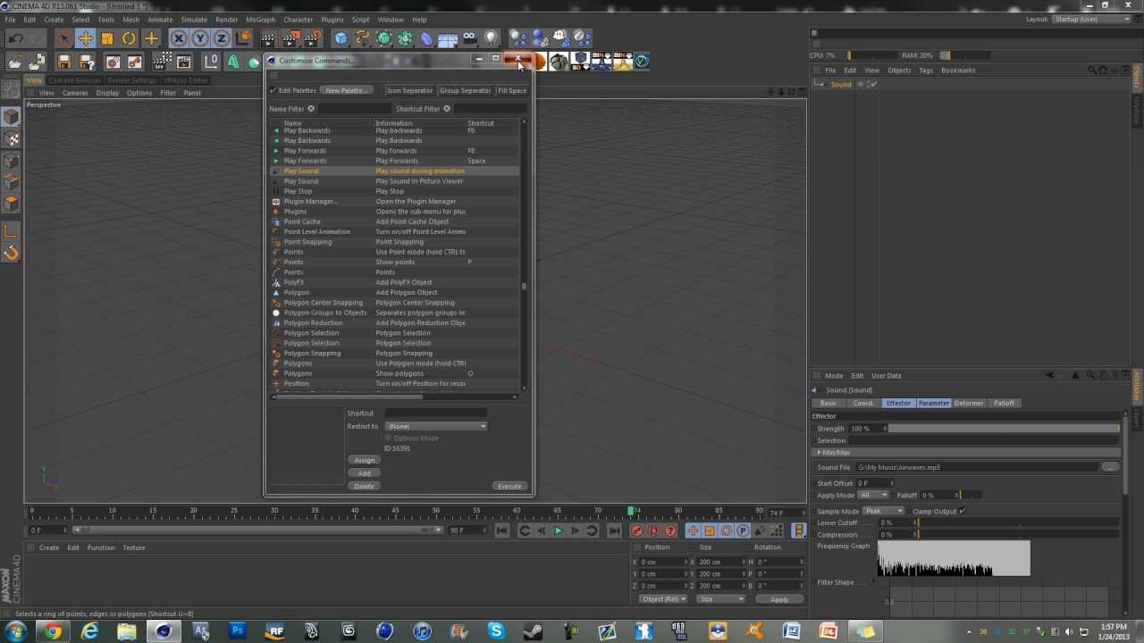 Cinema 4D r13 Quick Tip: Play Audio in Animation