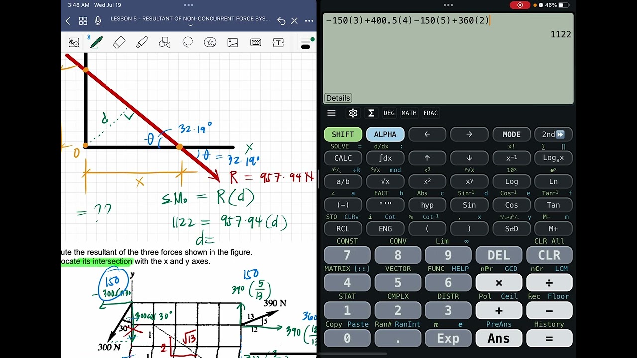 Resultant of non - concurrent force system (PART 2)