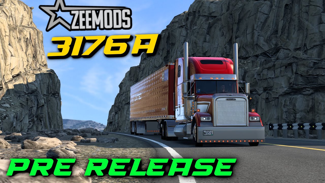 Pre Release Zeemods CAT 3176A  !! - Freightliner Classic XL with Straight Pipes
