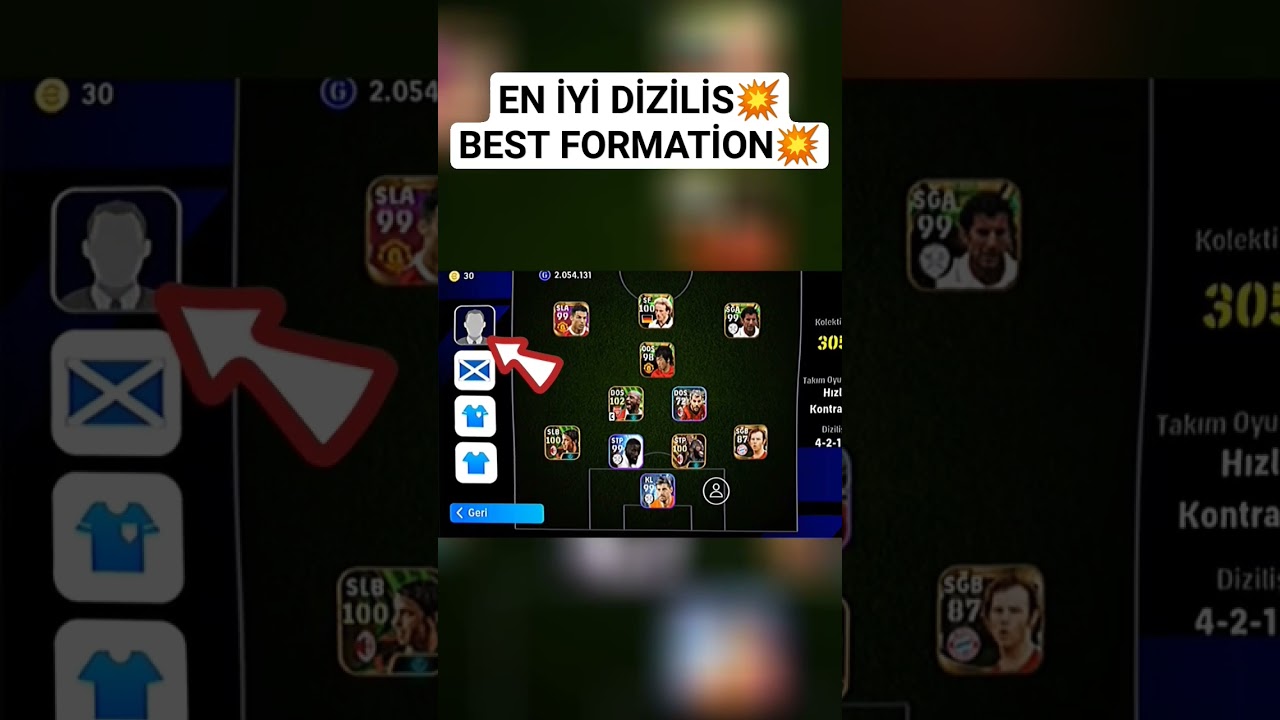 En İyi Diziliş / Best Formation 💥  #efootball2024 #bestformation #pes2024 #shorts