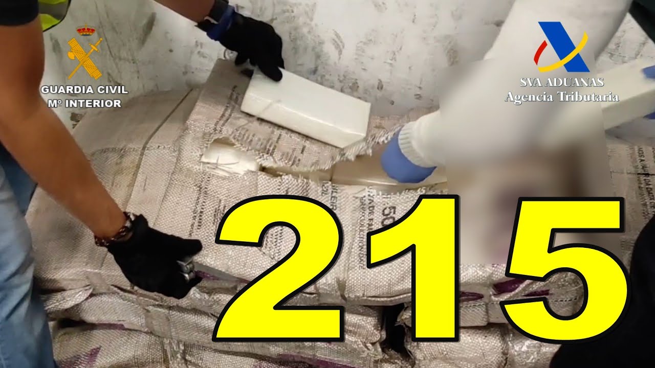 ◻215 kilos de cocaína dentro de 520 sacos de azúcar en el Puerto de Las Palmas 🔴7.600.000 euros