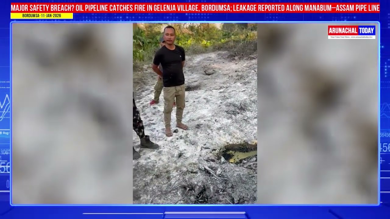 Major safety breach? Oil Pipeline Catches Fire In Gelenja Village, Bordumsa; Leakage Reported