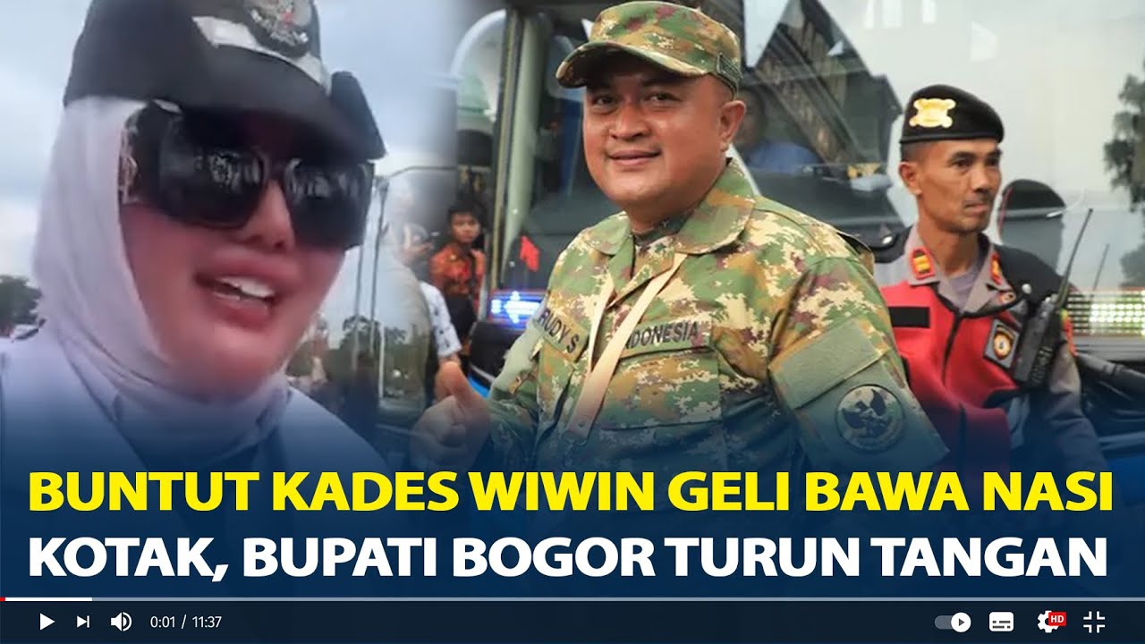 Buntut Viral Kades Wiwin Geli Bawa Nasi Kotak, Bupati Bogor Turun Tangan