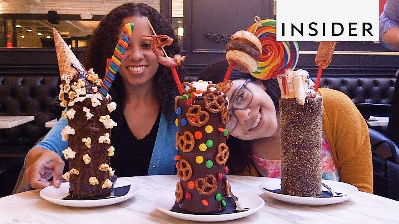 Burger-Topped Milkshakes