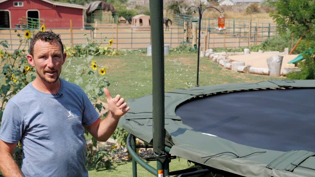 DoubleBounce 14' Trampoline- Assembly, Part 3:  Enclosure Poles