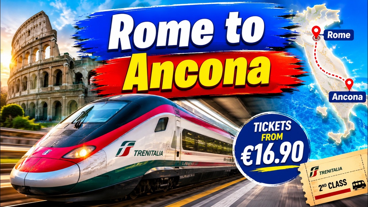 Rome to Ancona Train Journey 🚄 | Trenitalia Tickets from €16.90 | Stunning Italy Travel Guide