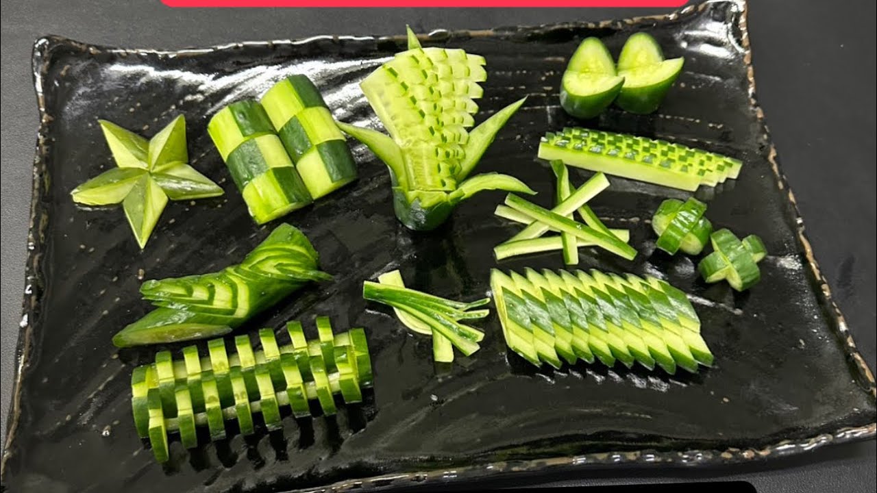 きゅうり飾り切り Vegetable carving