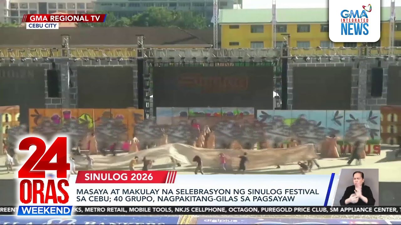 Joy and color fill Cebu’s Sinulog Festival as 40 groups perform in dance showcases | 24 Oras Weekend