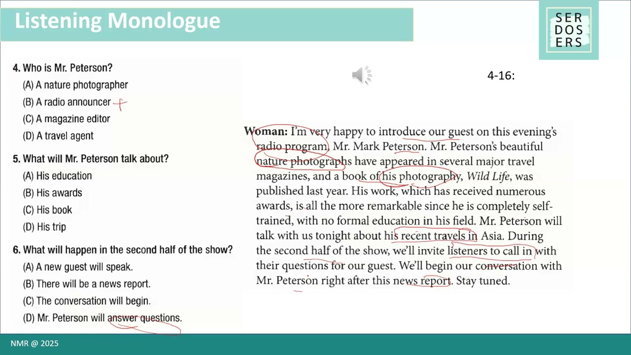 TKBI TOEP PLTI TOEFL TOEIC Listening Monologue Talks Terbaru 2025