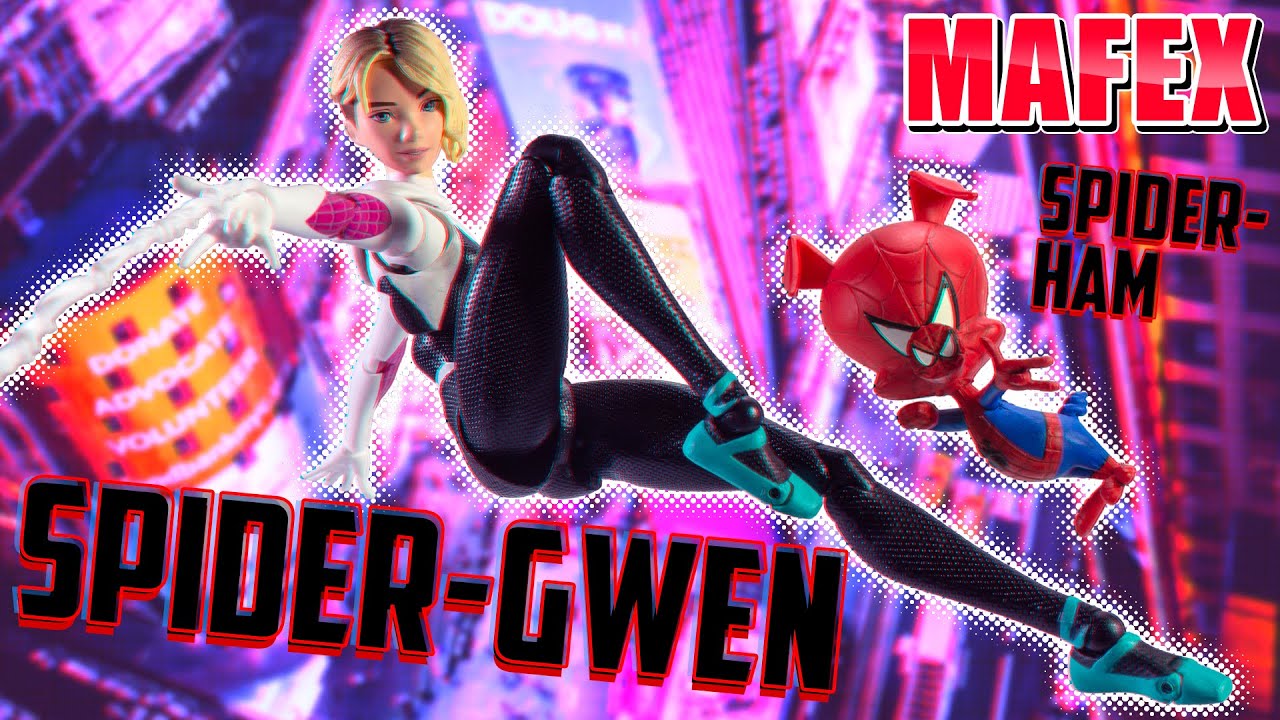 【MAFEX】OK！じゃぁもう一度だけレビューするね！オマケでハムも付いてくるよ！「スパイダー・グウェン」を開封！