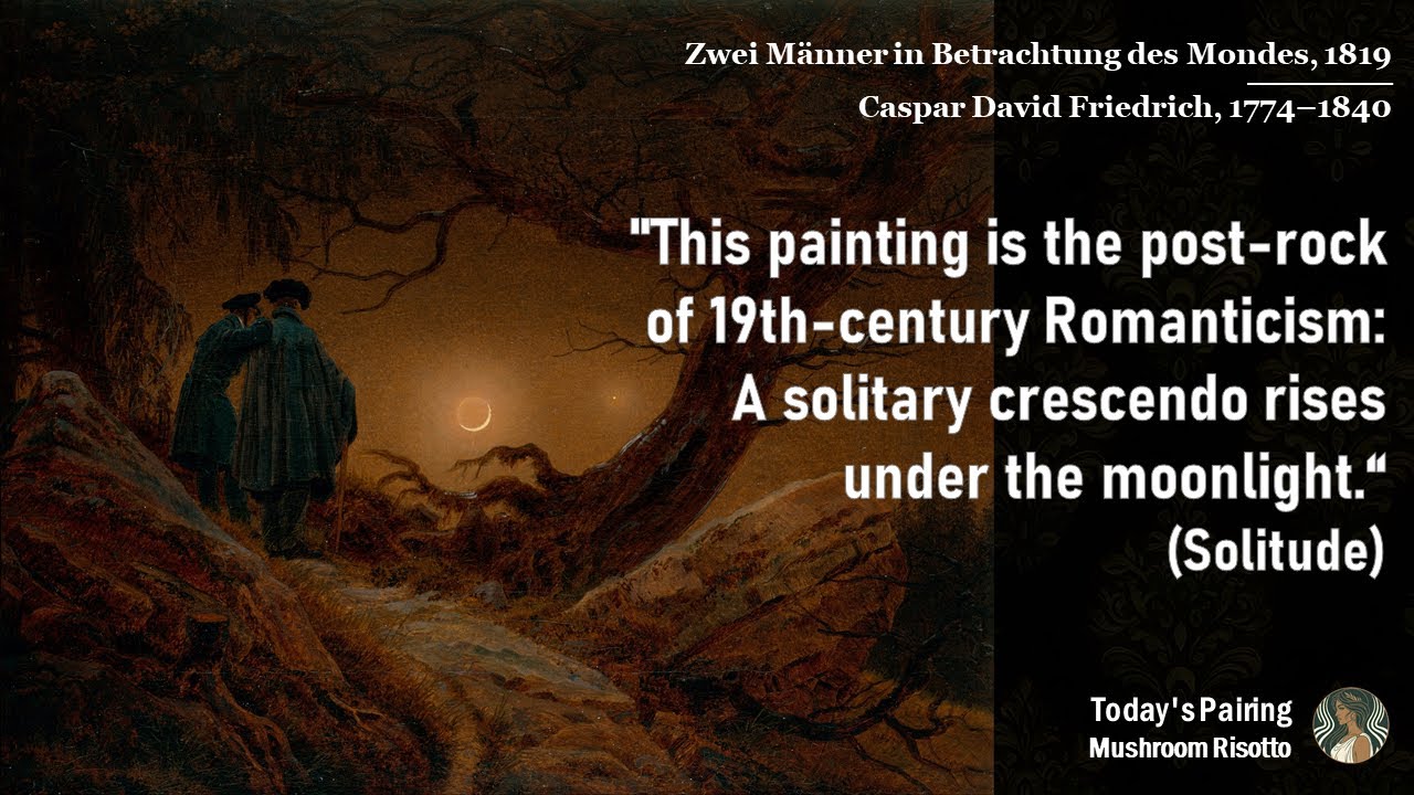 Post Rock | Two Men Contemplating the Moon  #solitude  #romanticism  #caspardavidfriedrich