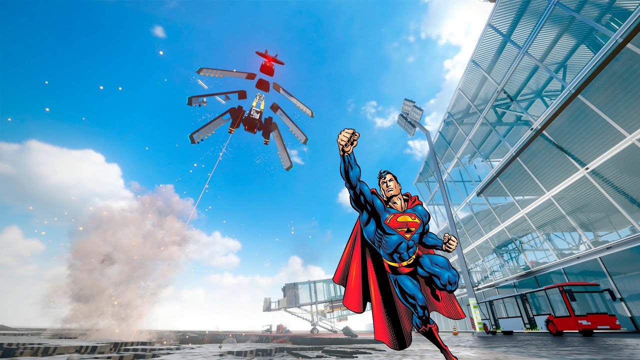 Superman vs Basilisco at the airport Teardown