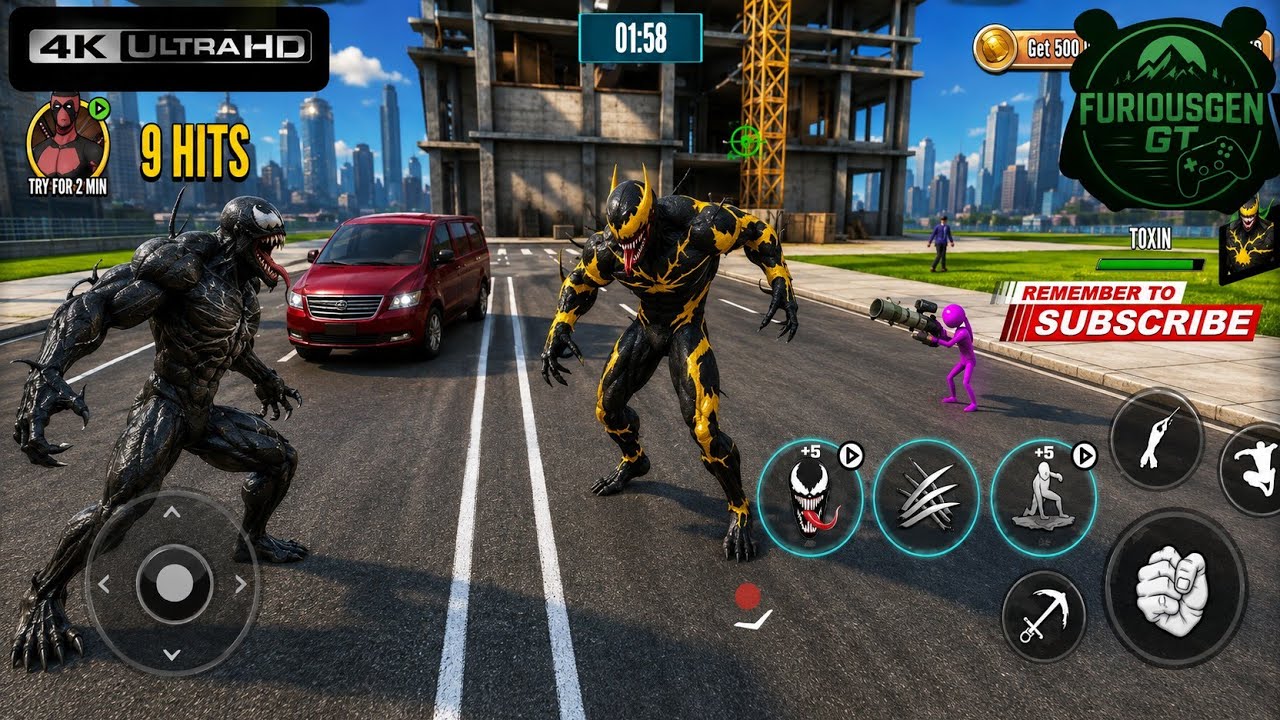 💥 Playing as TOXIN! Epic Fighting Moves | Spider Action Fighting Game | #part1