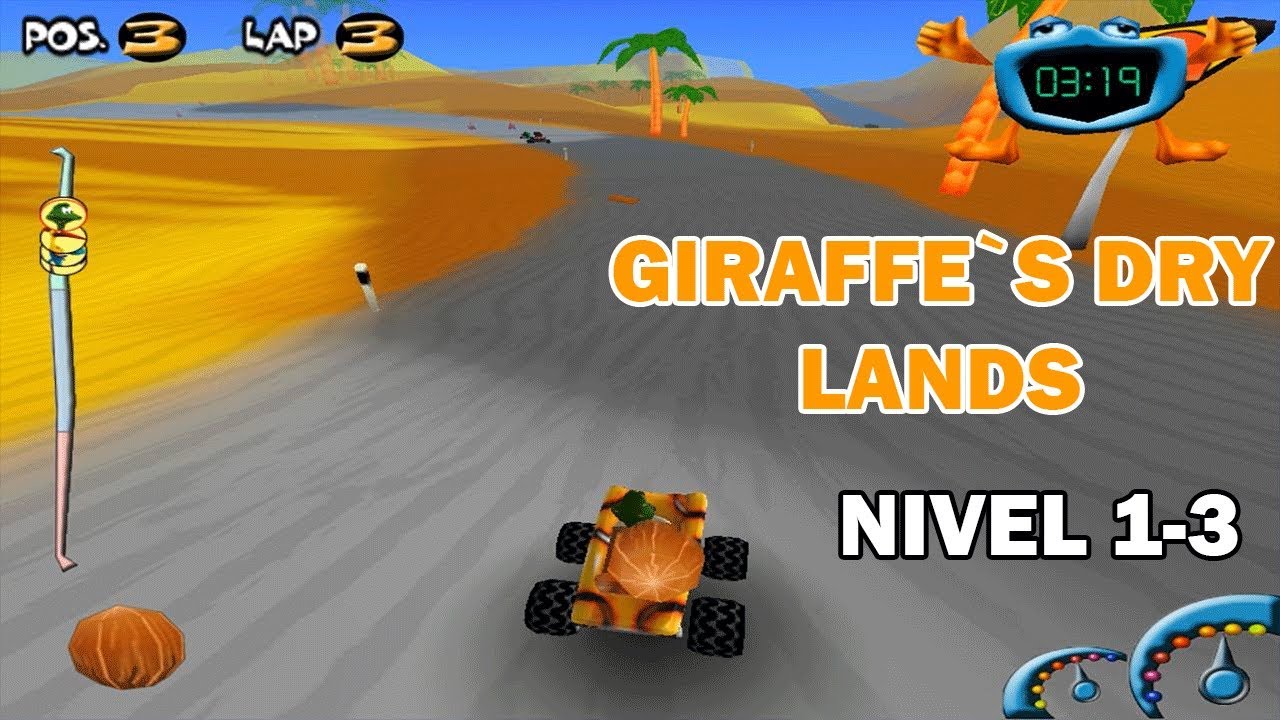 Pet Racer - GIRAFFE`S DRY LANDS - NIVEL 1-3 - Gameplay