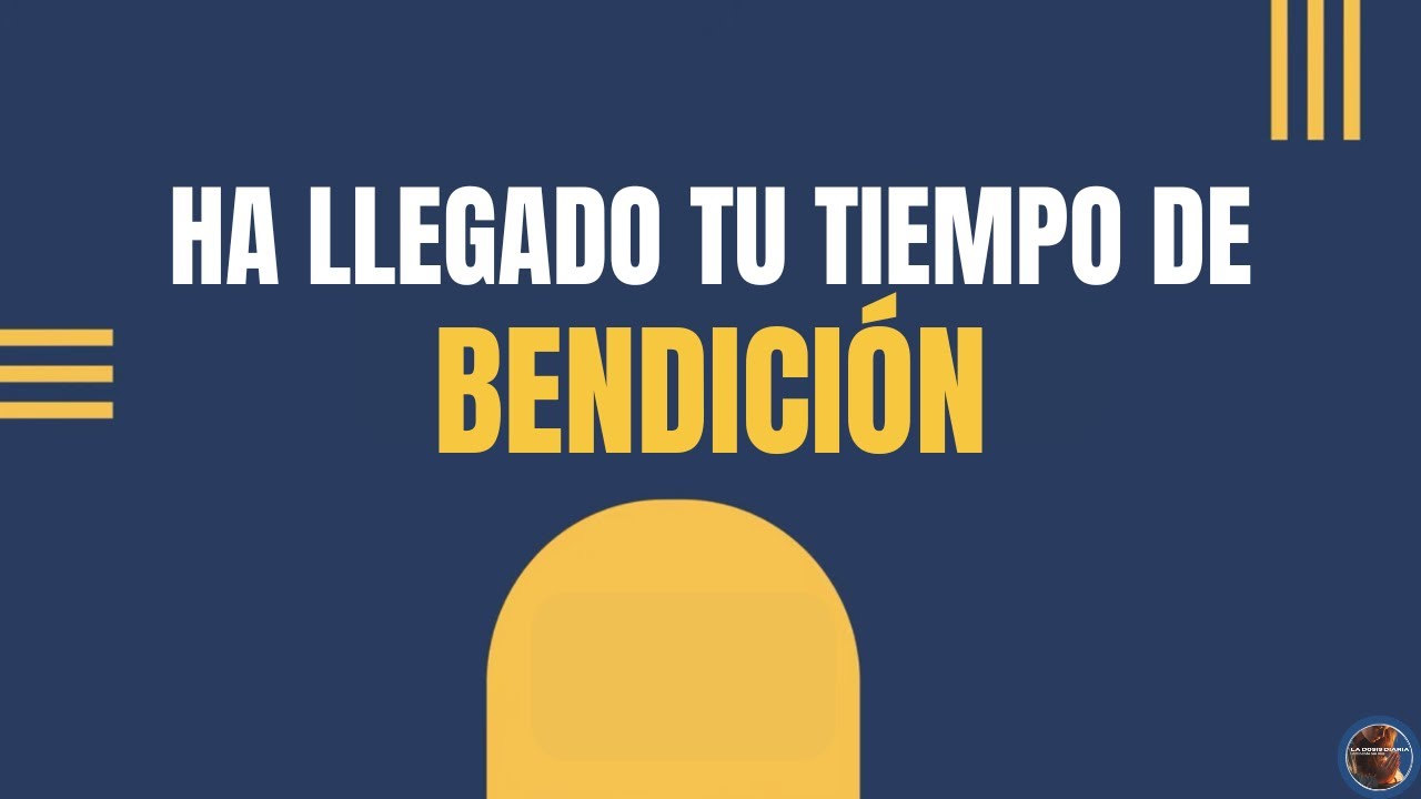 La Dosis Diaria - SI VES ESTO HOY, ES PORQUE TU TIEMPO HA LLEGADO! Escucha 👉y recibe está bendición.