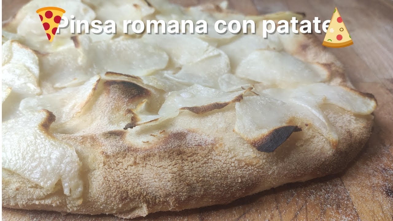 🍕Pinsa romana con patate🍕con farina Molini Spigadoro del supermercato. #pinsa #pinsaromana #romana