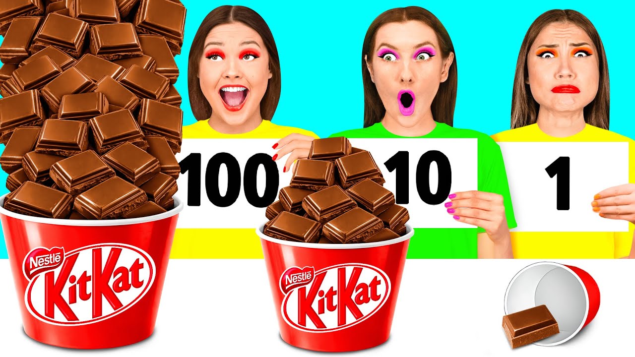 100 Слоев Еды Челлендж | Безумные Ситуации на Кухне от HAHANOM Challenge