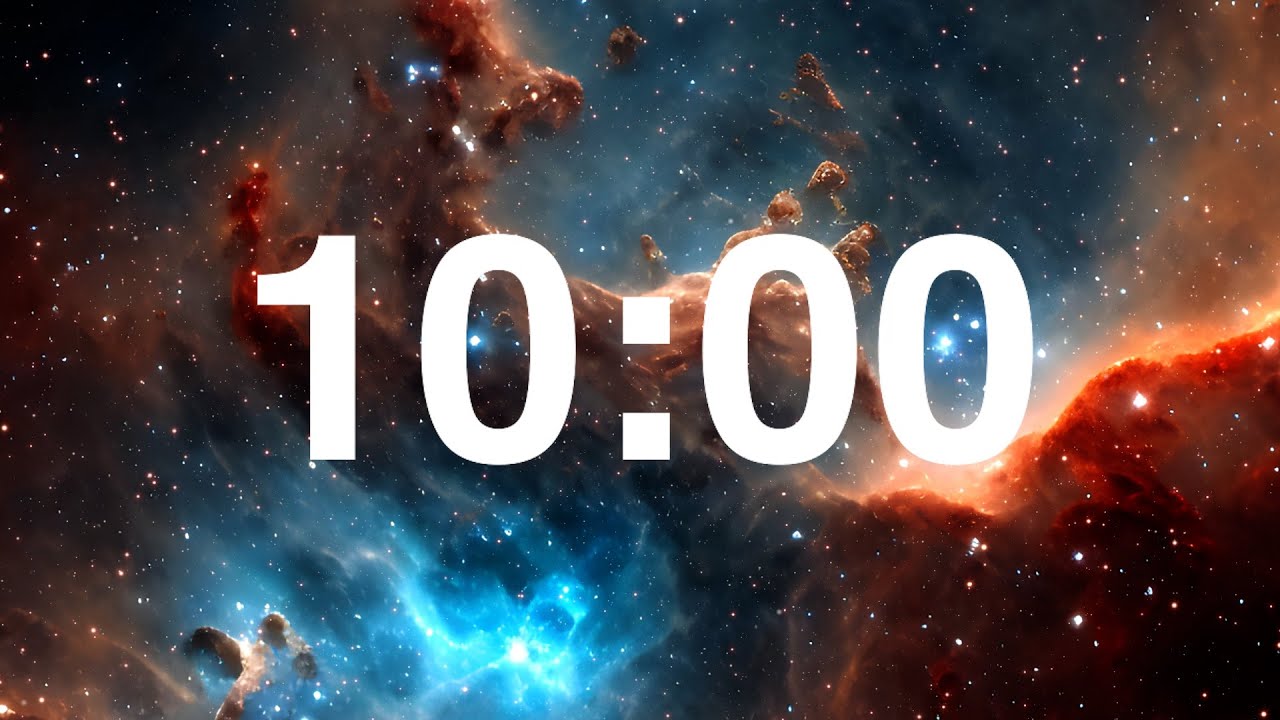 10 Minute Countdown Timer – Space Background