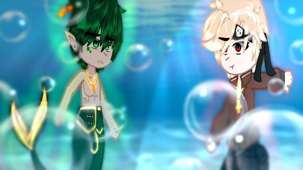 Is that a Merman!?🧜🏼‍♂️🐚🏴‍☠️⚓|| BkDk MEME 🧡💚|| Ft. Merman/Pirate AU 🧜🏼‍♂️🏴‍☠️|| ⚠️FW