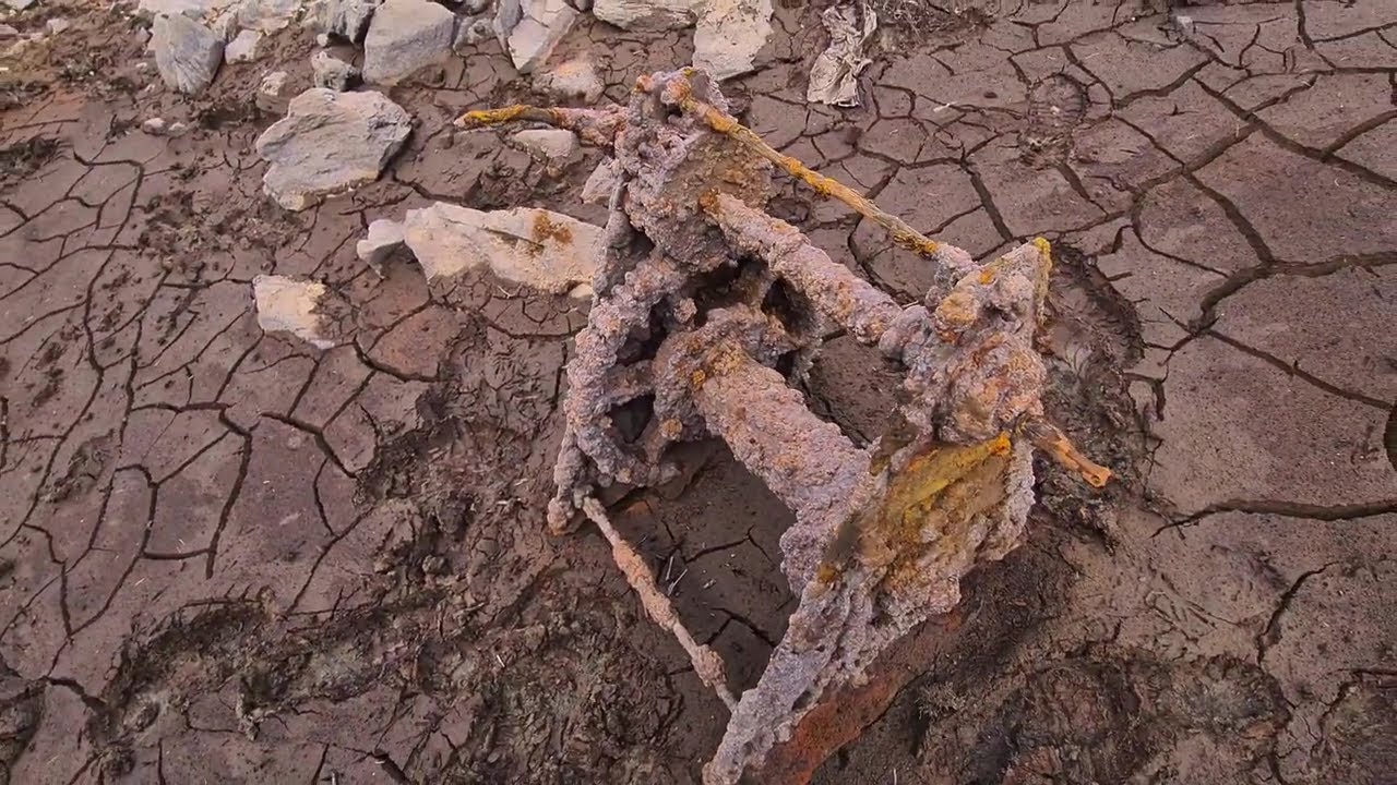 Exploring Mardale Green Village Ruins On Haweswater Cumbria. SD, HD.