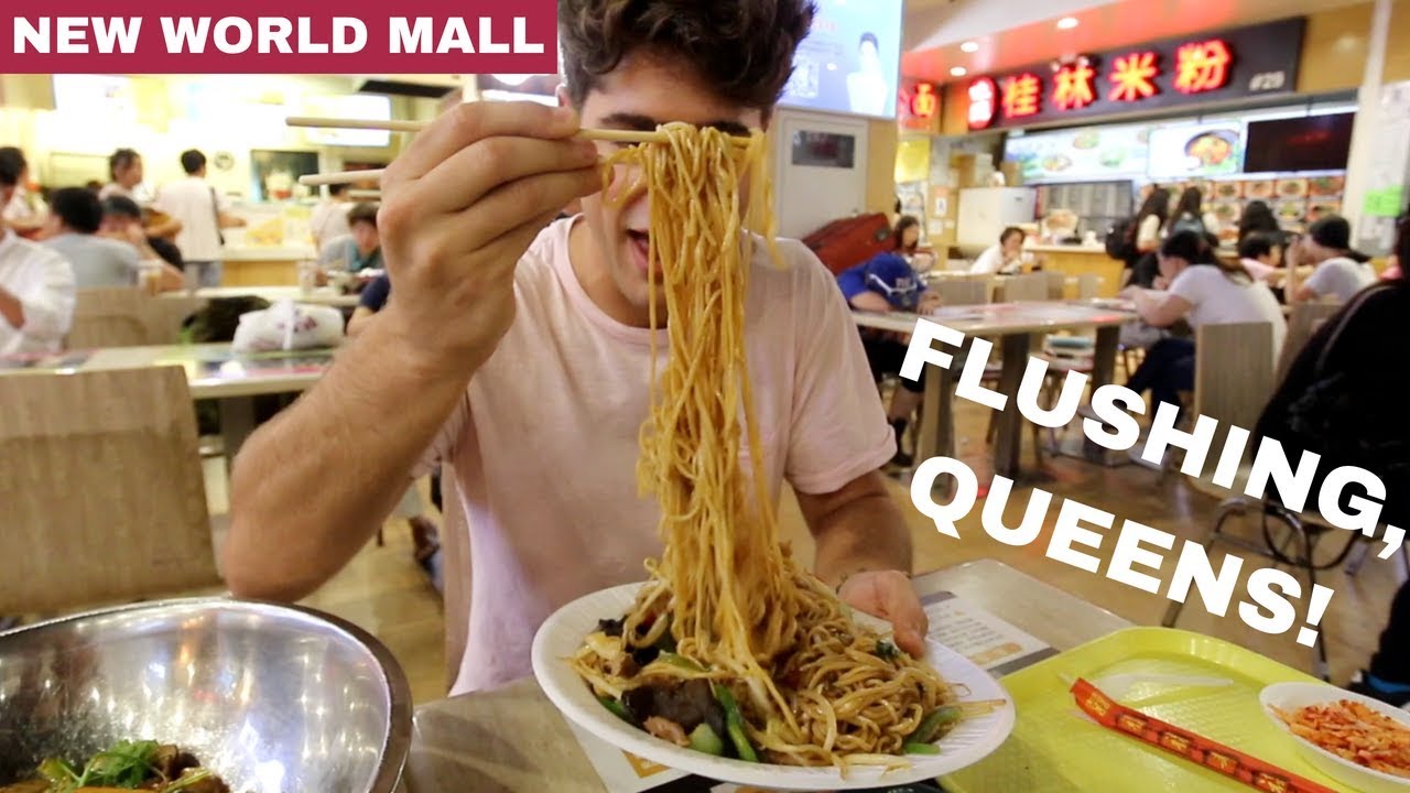 ASIAN FOOD FEAST! Flushing, Queens | New World Mall | DEVOUR POWER