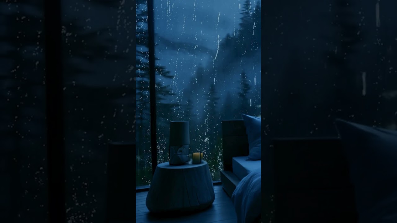 Cozy Rain Window ASMR for Sleeping | No Talking Deep Sleep 