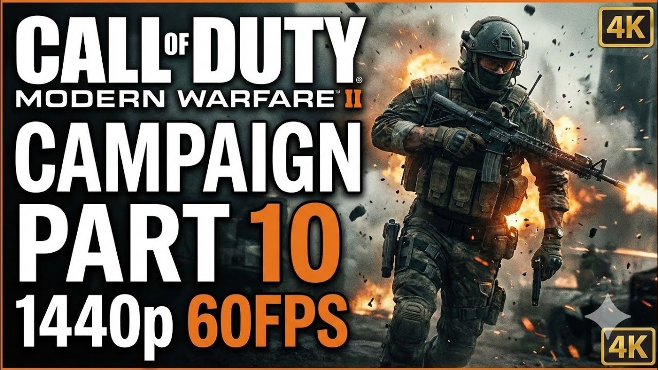 Call of Duty Modern Warfare 2 Campaign - Part 10 Playthrough (1440p 60FPS)