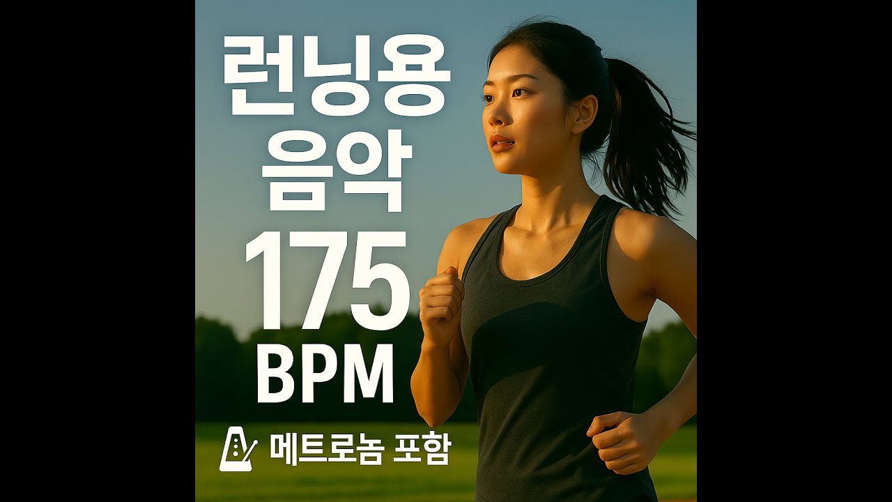175BPM 메트로놈 포함 러닝 음악 | Korean Running Music with 175BPM Metronome (1 Hour)