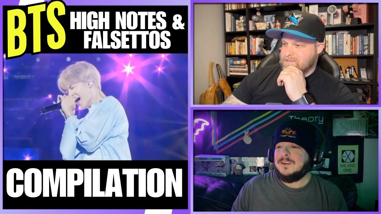 BTS HIGH NOTES & FALSETTOS COMPILATION REACTION