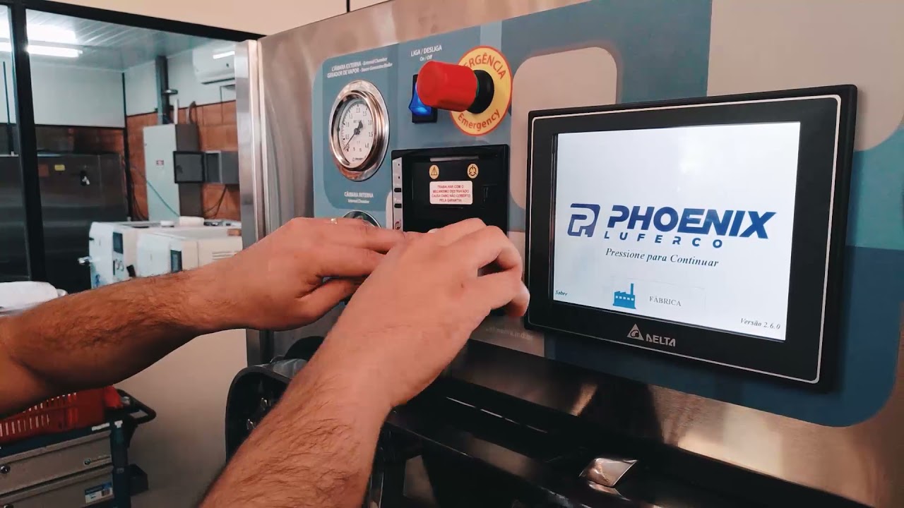 Como substituir a bobina de papel e a fita da impressora matricial da sua autoclave