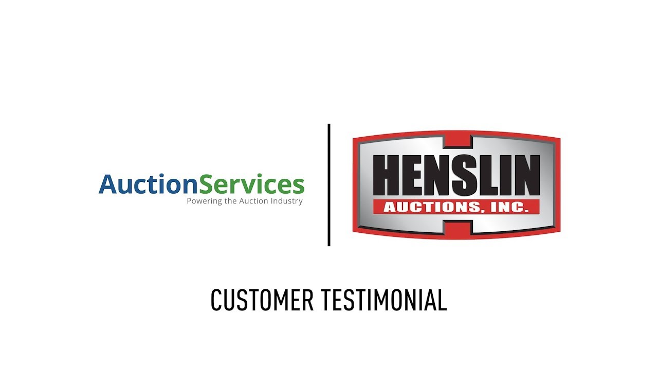 AuctionServices Customer Testimonial &ndash; Henslin Auctions, Inc.