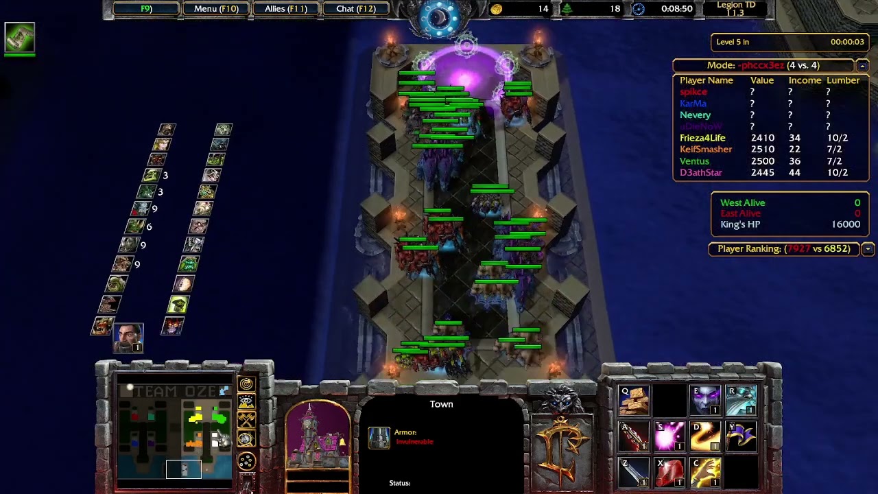 Warcraft 3 - Game 13 - Legion TD