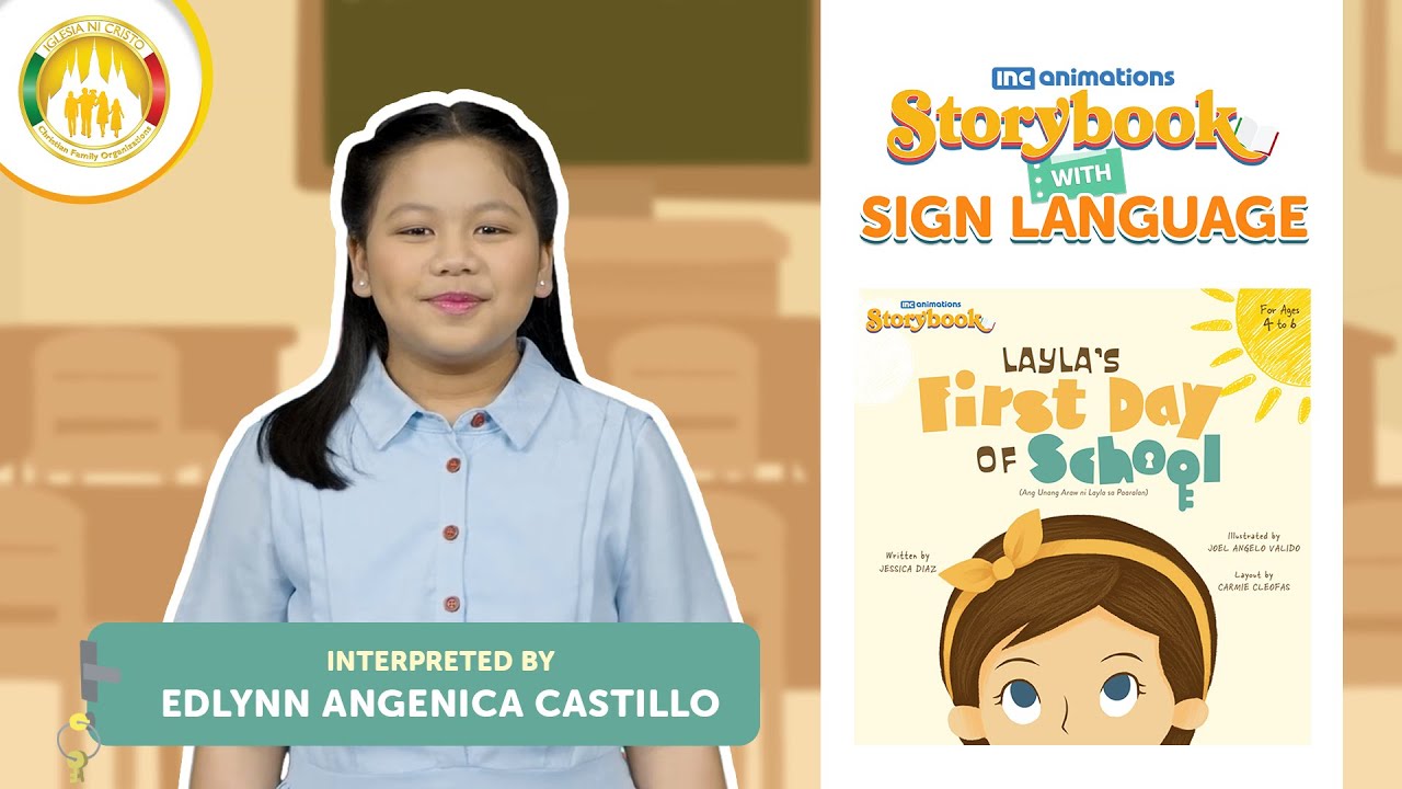 Layla's First Day of School | Storybook with Sign Language