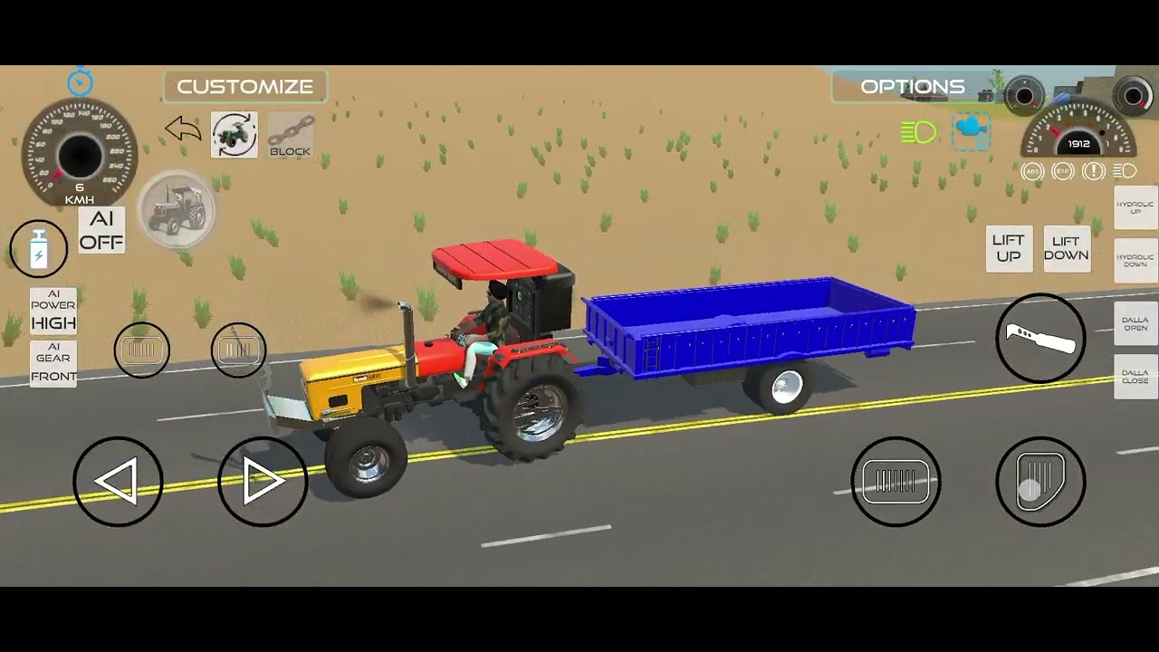 JCB or 2 tractor 🚧 JCB se pathar bhara Gaya or forcunar 🤍 se ghumne gaye 😱