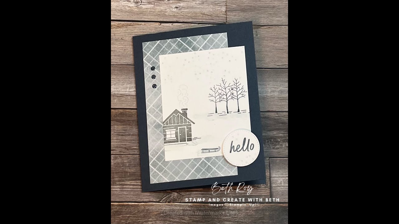 Tutorial: quick card with Woodland Scenery stamp set
