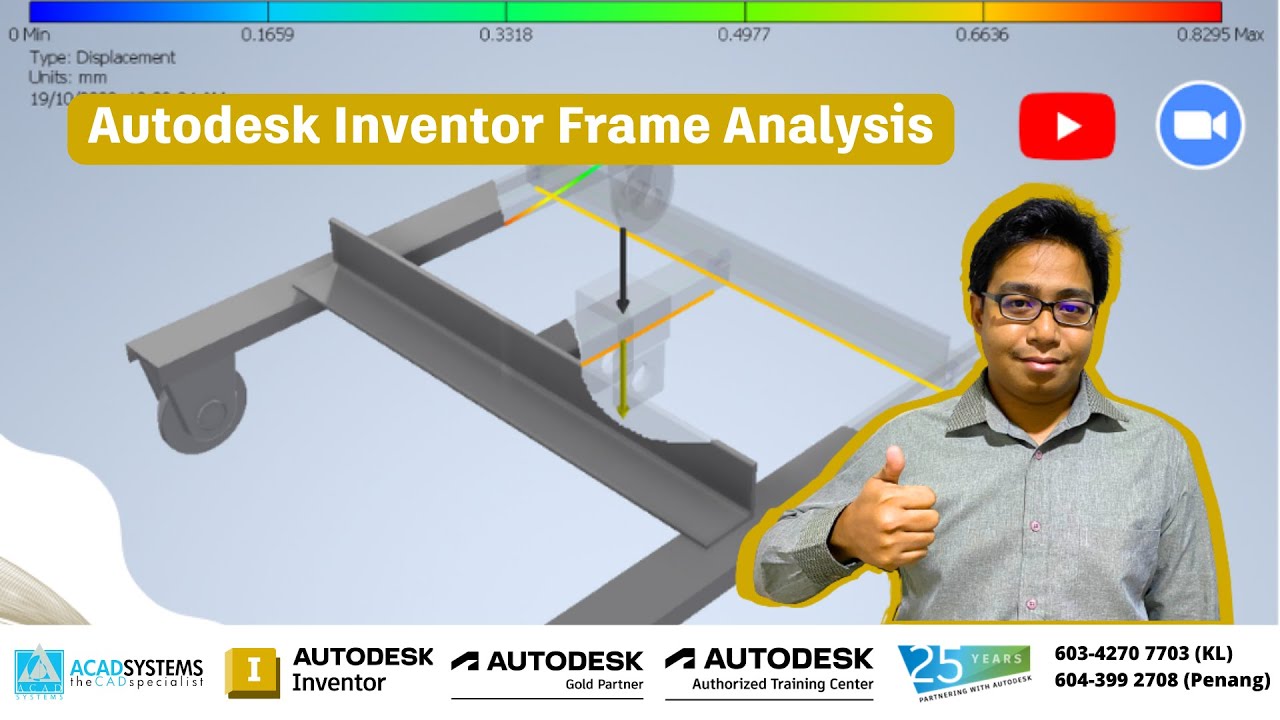 Анализ рам Autodesk Inventor