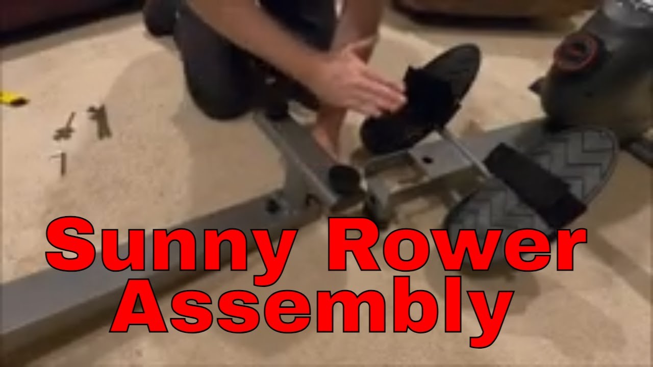 How To Assemble Sunny Health & Fitness SPM Magnetic Rowing Machine