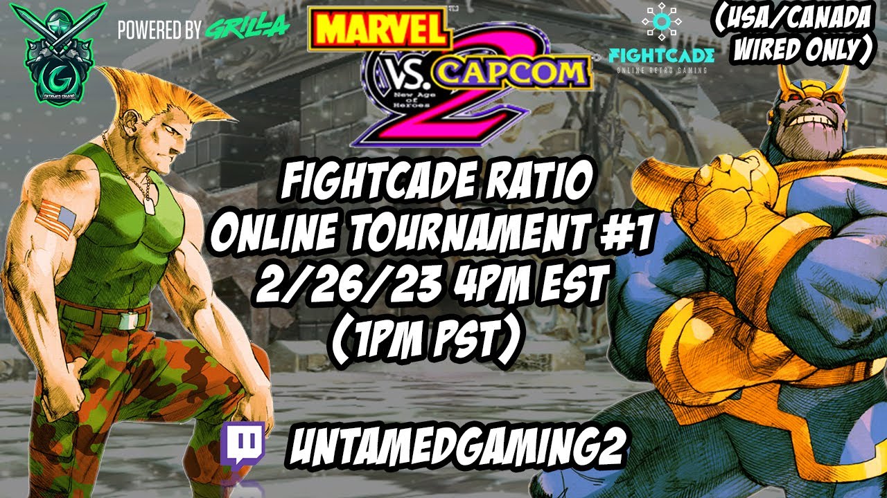 MVC2 Ratio Fightcade Online Tournament #1 2/26/23