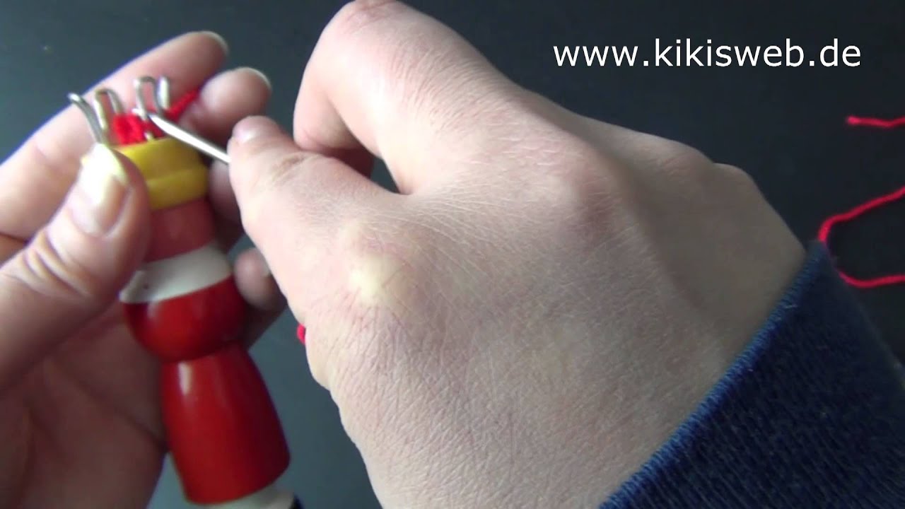 Basteln: Strickliesel abketten