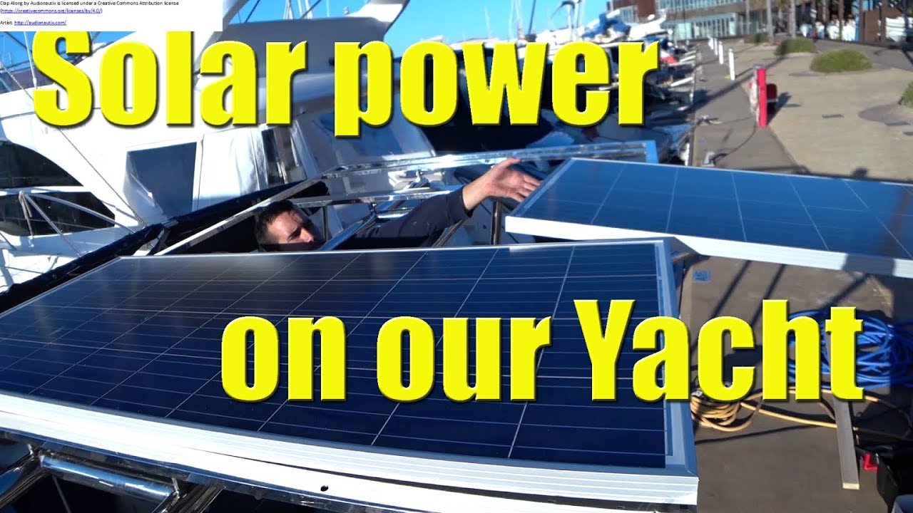Stainless steel davits and solar arch installed - Sailing A B Sea (Ep.018)