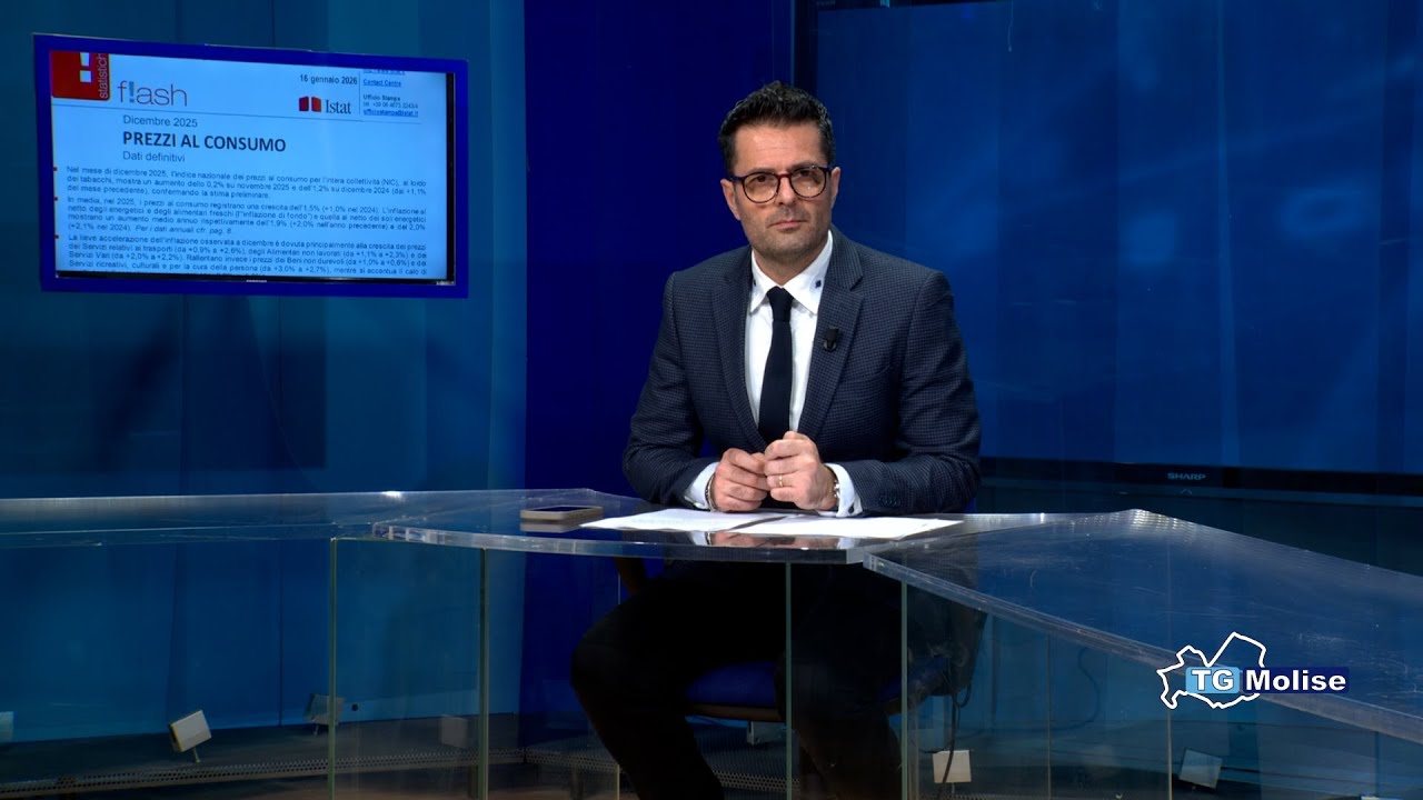 Tg Molise delle ore 23.00 del 21/01/2026