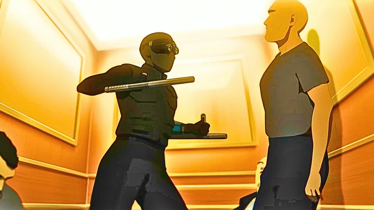 Splinter Cell Deathwatch | Обзор сцены боя Циннии против преступников | Сезон 1, Эпизод 1