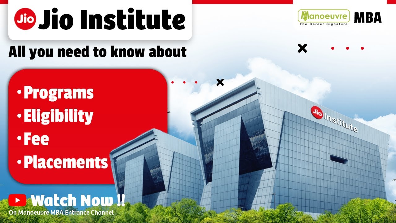 All About JIO Institute - Programs Offered | Eligibility | Fees | Placements | #jioinstitute #mba