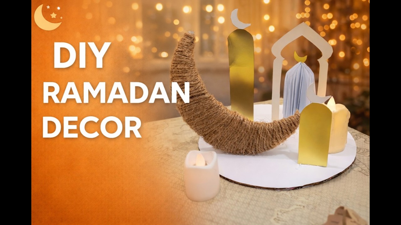 Diy ramadan decor from waste material easy diy